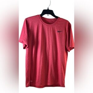 Nike Red Short Sleeve Tee Athletic Performance